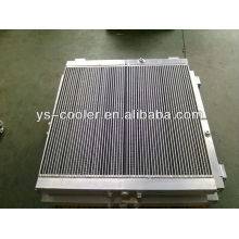 plate-fin excavator heat exchanger/excavator hydraulic oil cooler